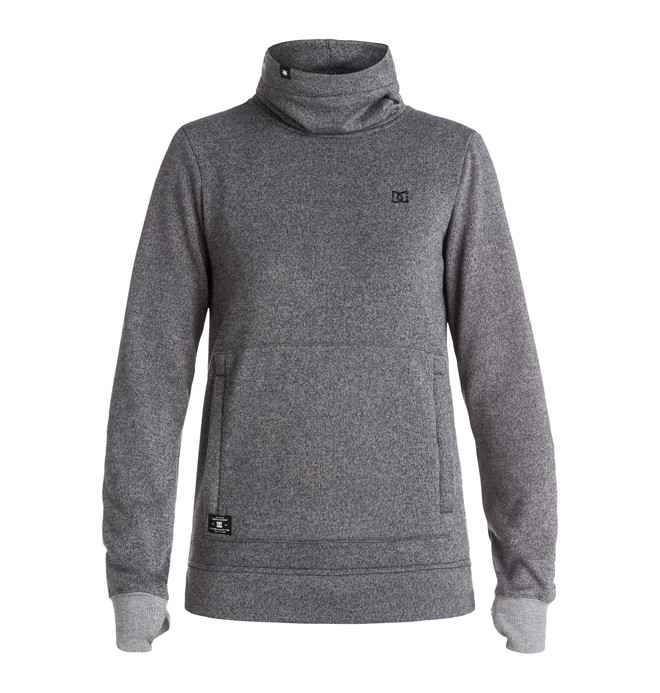 dcshoes, Women's Veneer Riding Sweatshirt, HEATHER PEWTER (bev0) 0 Women's Veneer Riding Sweatshirt EDJFT03034 DC Shoes