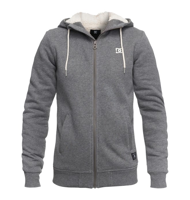 dcshoes, Balchill - Sherpa Zip-Up Kapuzenpullover, CHARCOAL HEATHER (kteh) 0 Balchill - Sherpa Zip-Up Kapuzenpullover Schwarz EDJFT03052 DC Shoes