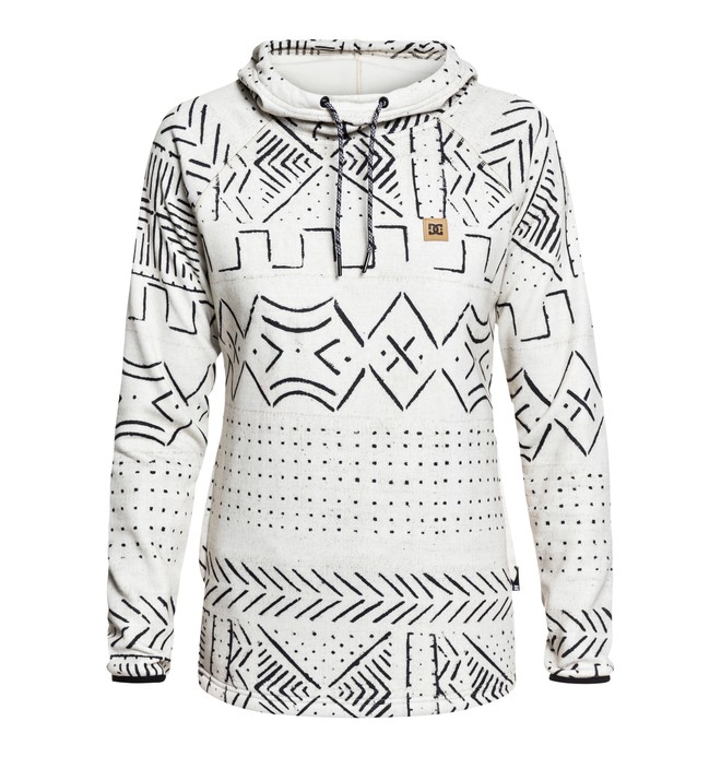 dcshoes, Salem - Funktioneller Hoodie für Frauen, SILVER BIRCH MUD CLOTH A (wej6) 0 Salem - Funktioneller Hoodie für Frauen Weiss EDJFT03060 DC Shoes