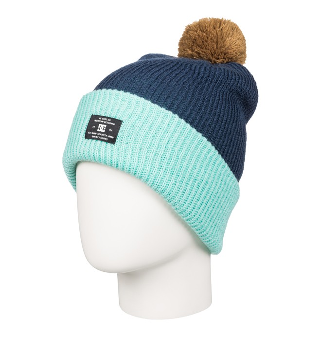 dcshoes, Women's Trilogy Bobble Hat, INSIGNIA BLUE (bsn0) 0 Women's Trilogy Bobble Hat EDJHA03018 DC Shoes