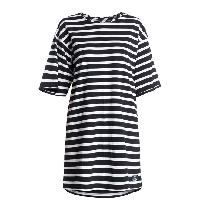 dcshoes, Loose Dress Stripes - Robe, BLACK&WHITE WMN STRIPES (kvj4) 0 Loose Dress Stripes - Robe EDJKD03002 DC Shoes