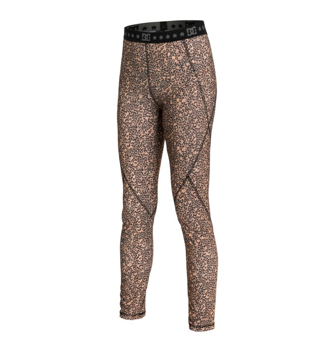 dcshoes, Women's Seema Base-Layer Bottom, HEBON LEOPARD (cpb6) 0 Women's Seema Base-Layer Bottom EDJLW03001 DC Shoes