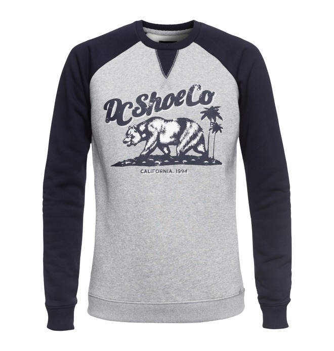 dcshoes, Bear And Palms Raglan - Sudadera, GREY HEATHER (knfh) 0 Bear And Palms Raglan - Sudadera Negro EDJSF03015 DC Shoes