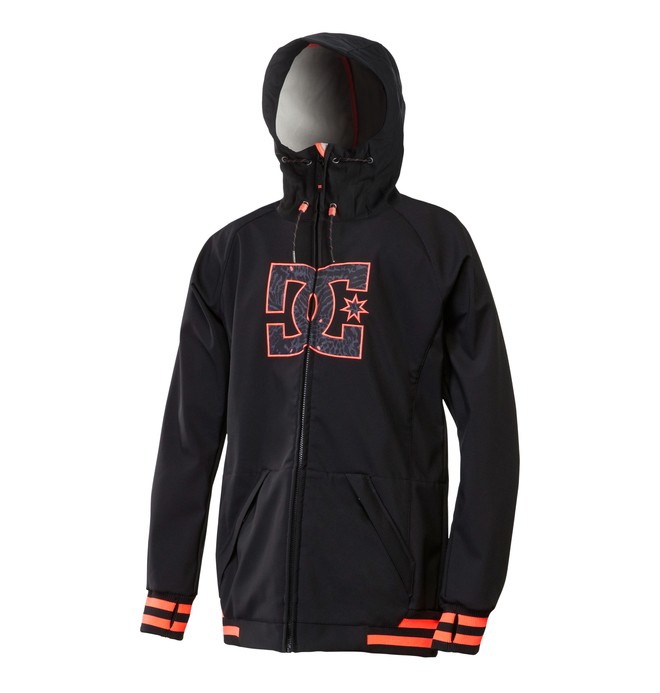 dcshoes, Women's Harlem Snow Hoodie, CAVIAR (kvk0) 0 Women's Harlem Snow Hoodie EDJTJ00016 DC Shoes