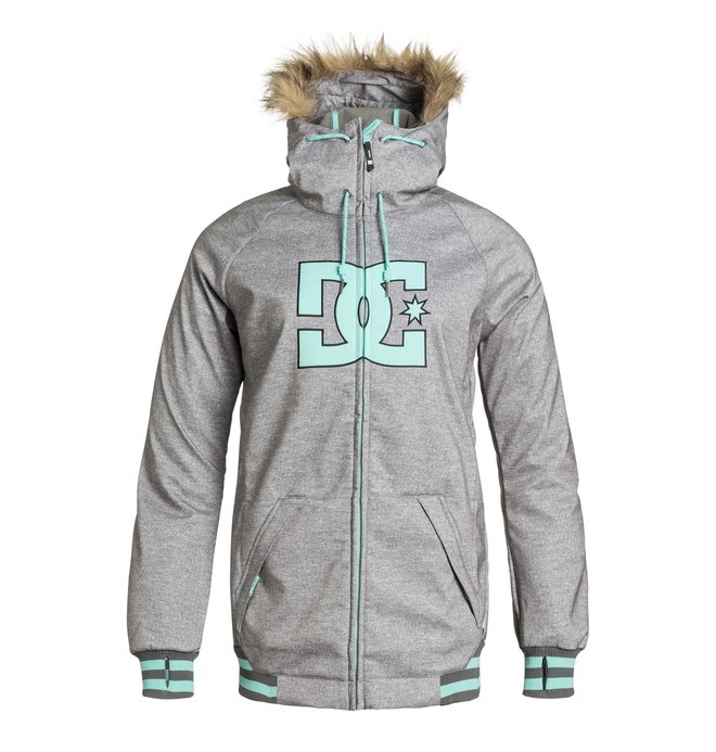 dcshoes, Women's Brooklyn Snow Jacket, HEATHER MID GREY (kpf7) 0 Women's Brooklyn Snow Jacket EDJTJ03010 DC Shoes