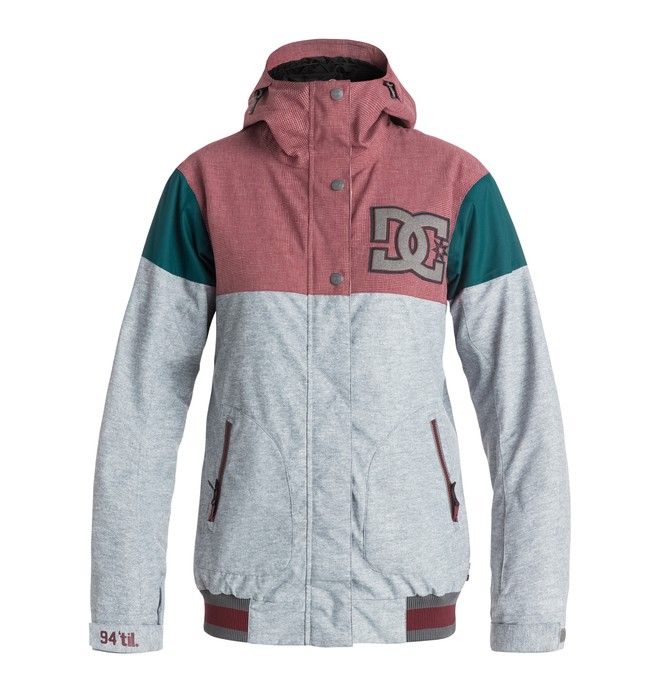 dcshoes, Women's DCLA Snow Jacket, HEATHER PEWTER (bev0) 0 Women's DCLA Snow Jacket EDJTJ03022 DC Shoes