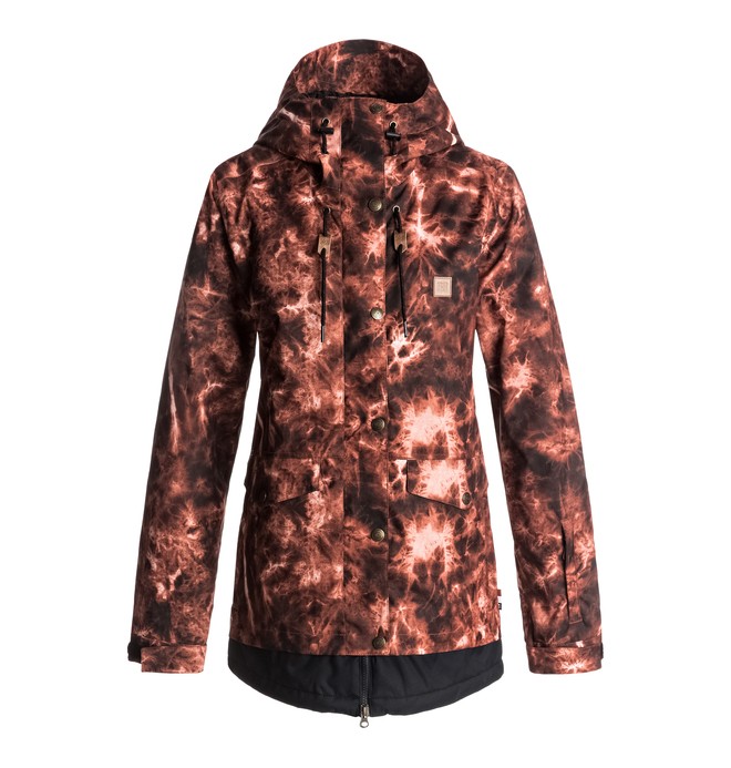 dcshoes, Riji - Giacca da snowboard, BURNT HENNA TIE DYE (rrj6) 0 Riji - Giacca da snowboard Red EDJTJ03026 DC Shoes