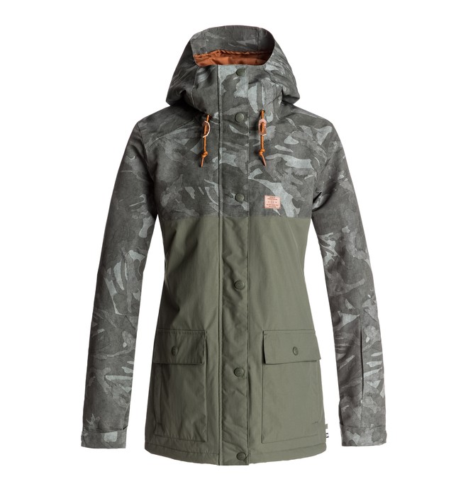 dcshoes, Cruiser - Snow Jacket for Women, BRITISH CAMO GREEN WOMEN (gqm7) 0 Cruiser - Snow Jacket for Women Green EDJTJ03028 DC Shoes