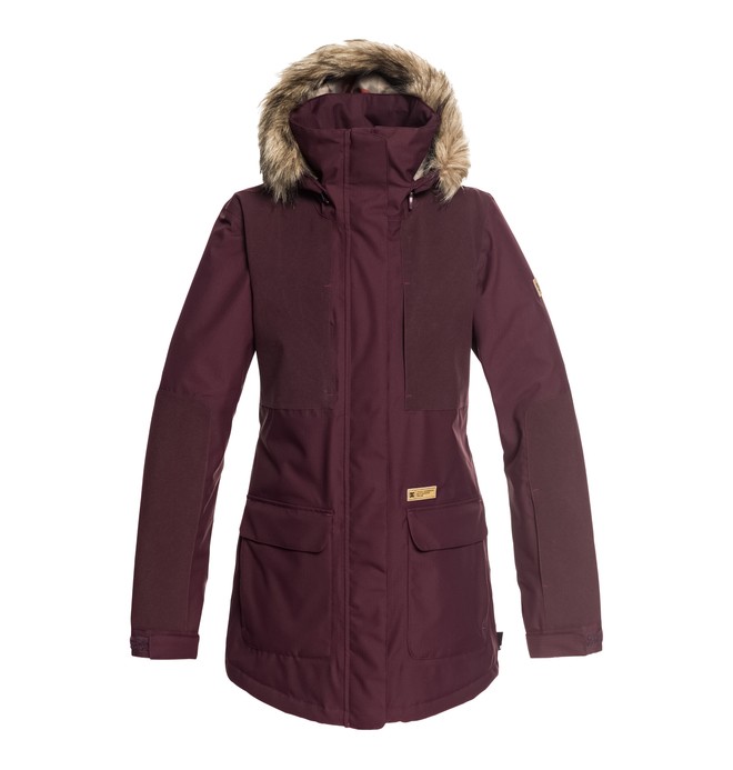 dcshoes, Women's Panoramic Snow Jacket, WINETASTING (rtf0) 0 Women's Panoramic Snow Jacket Red EDJTJ03032 DC Shoes