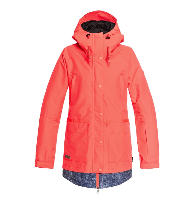 dcshoes, Women's Riji Snow Jacket, FIERY CORAL (mkz0) 0 Women's Riji Snow Jacket Pink EDJTJ03035 DC Shoes