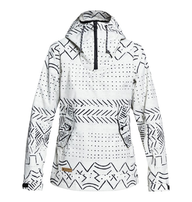 dcshoes, Women's Skyline Snow Jacket, SILVER BIRCH MUD CLOTH A (wej6) 0 Women's Skyline Snow Jacket White EDJTJ03038 DC Shoes
