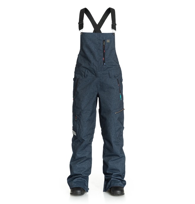 dcshoes, Women's Cannon Bib Pants, INDIGO DENIM (bpy0) 0 Women's Cannon Bib Pants EDJTP03001 DC Shoes