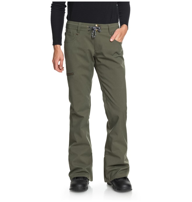 dcshoes, Women's Viva Snow Pants, BIO WASH BEETLE (gqm0) 0 Women's Viva Snow Pants Green EDJTP03017 DC Shoes