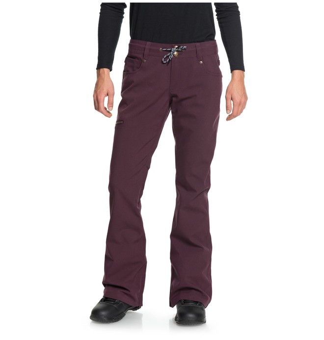 dcshoes, Women's Viva Snow Pants, BIO WASH WINETASTING (rtf0) 0 Women's Viva Snow Pants Red EDJTP03017 DC Shoes