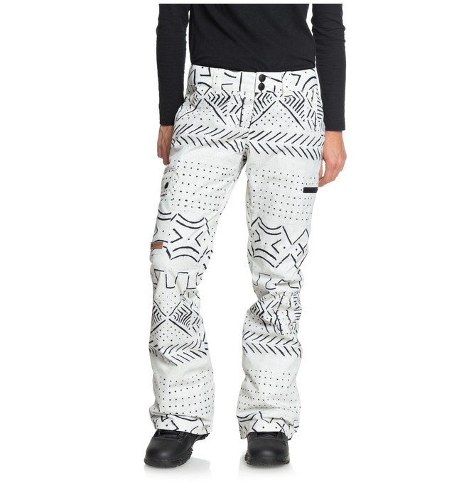 dcshoes, Recruit - Snow-Hose für Frauen, SILVER BIRCH MUD CLOTH A (wej6) 0 Recruit - Snow-Hose für Frauen Weiss EDJTP03019 DC Shoes