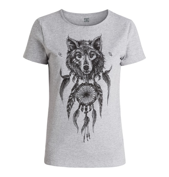 dcshoes, Nite Wolf - T-Shirt, HEATHER GREY (knfh) 0 Nite Wolf - T-Shirt EDJZT03072 DC Shoes