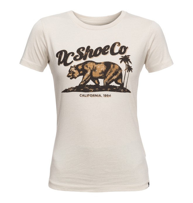 dcshoes, Bear And Palms - T Shirt col rond pour Femme, RAINY DAY (sew0) 0 Bear And Palms - T Shirt col rond pour Femme EDJZT03088 DC Shoes