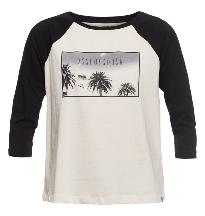 dcshoes, Paloma 3/4 Raglan - T shirt baseball, RAINY DAY (sew0) 0 Paloma 3/4 Raglan - T shirt baseball EDJZT03089 DC Shoes
