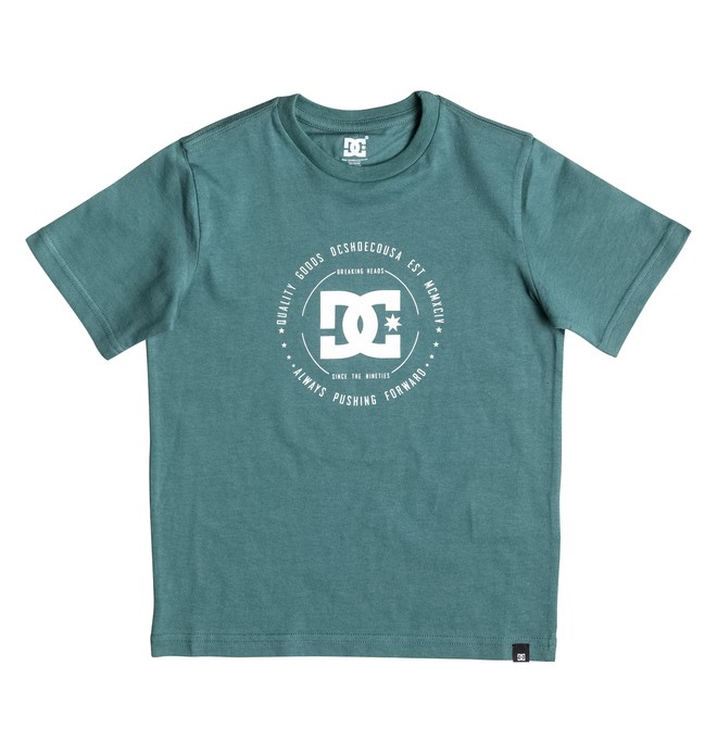 dcshoes, Boy's 4-7 Rebuilt 2 Tee, SEA PINE (bpf0) 0 Boy's 4-7 Rebuilt 2 Tee EDKZT03005 DC Shoes
