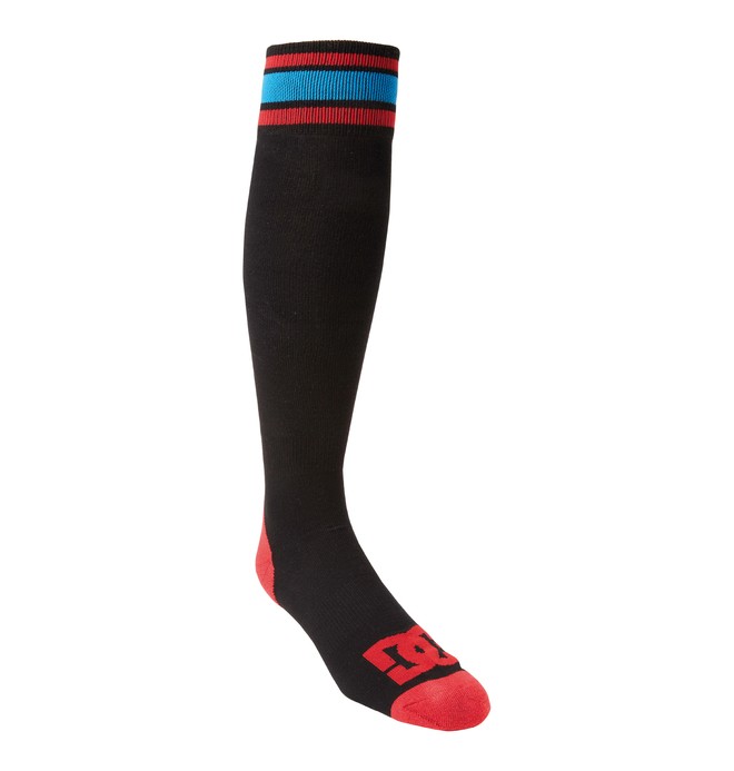 dcshoes, Men's Apache Lite Snowboard Socks, BLACK (blk) 0 Men's Apache Lite Snowboard Socks EDYAA00001 DC Shoes