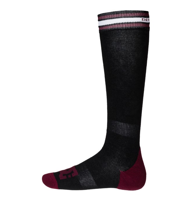 dcshoes, Men's Apache Light 15 Snow Socks, CAVIAR (kvk0) 0 Men's Apache Light 15 Snow Socks EDYAA00032 DC Shoes