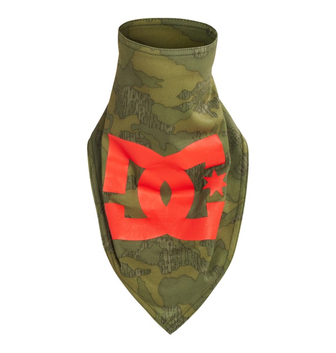 dcshoes, Men's Auli 15 Neck Warmer, OVERLAY CAMO GREEN (gre6) 0 Men's Auli 15 Neck Warmer EDYAA00037 DC Shoes