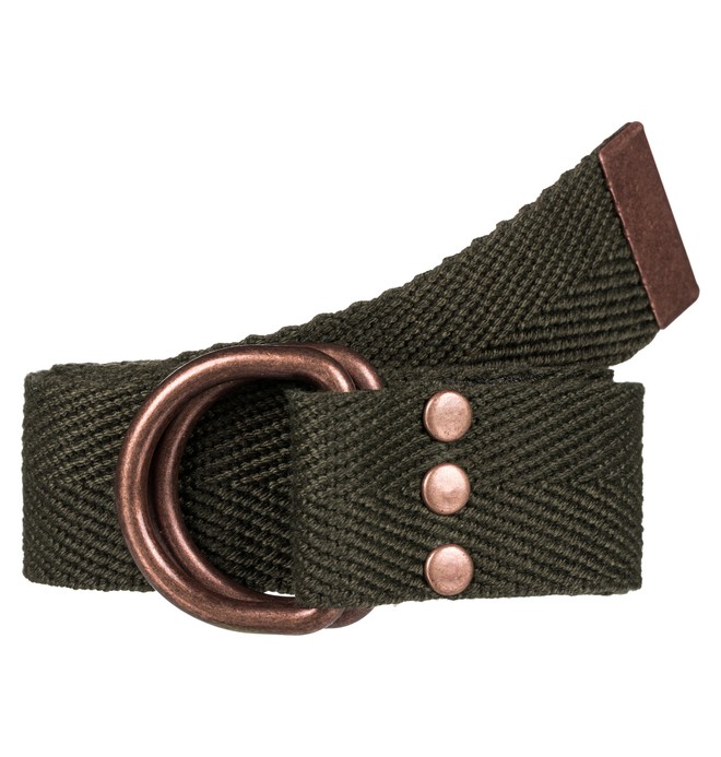 dcshoes, Men's Native Alter Webbing D Ring Belt, VINTAGE GREEN (gzj0) 0 Men's Native Alter Webbing D Ring Belt Green EDYAA03115 DC Shoes