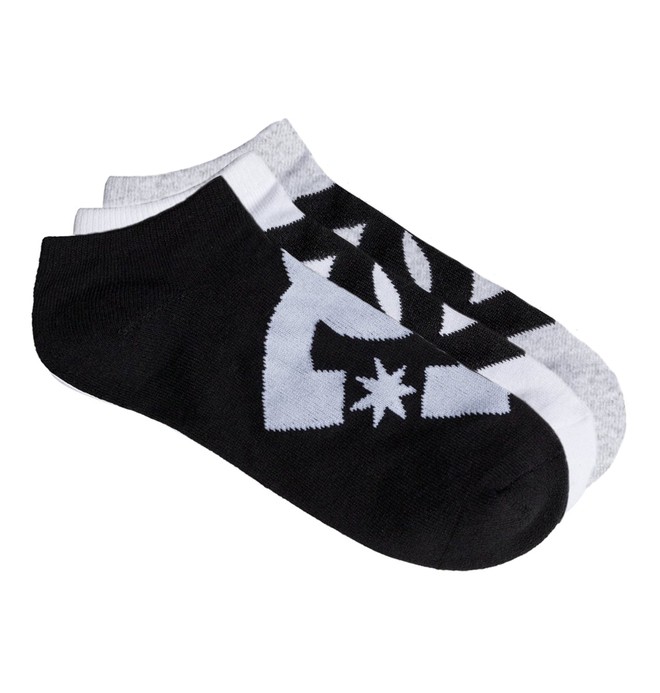 dcshoes, Низкие носки DC (3 пары), ASSORTED (kvj8) 0 Низкие носки DC (3 пары) Черный EDYAA03151 DC Shoes