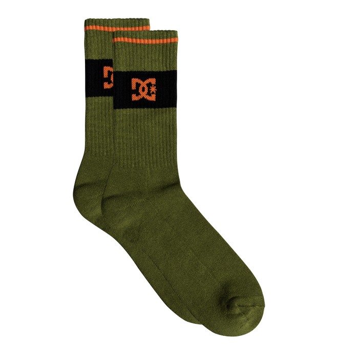 dcshoes, To Me - Mi-chaussettes pour Homme, BURNT OLIVE (gpz0) 0 To Me - Mi-chaussettes pour Homme Vert EDYAA03171 DC Shoes