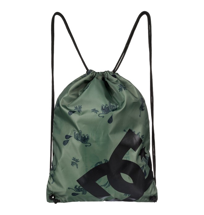 dcshoes, Cinched - Sac à dos avec cordon de serrage, VINTAGE GREEN TIGER AMBUSH (gzj7) 0 Cinched - Sac à dos avec cordon de serrage Vert EDYBA03028 DC Shoes