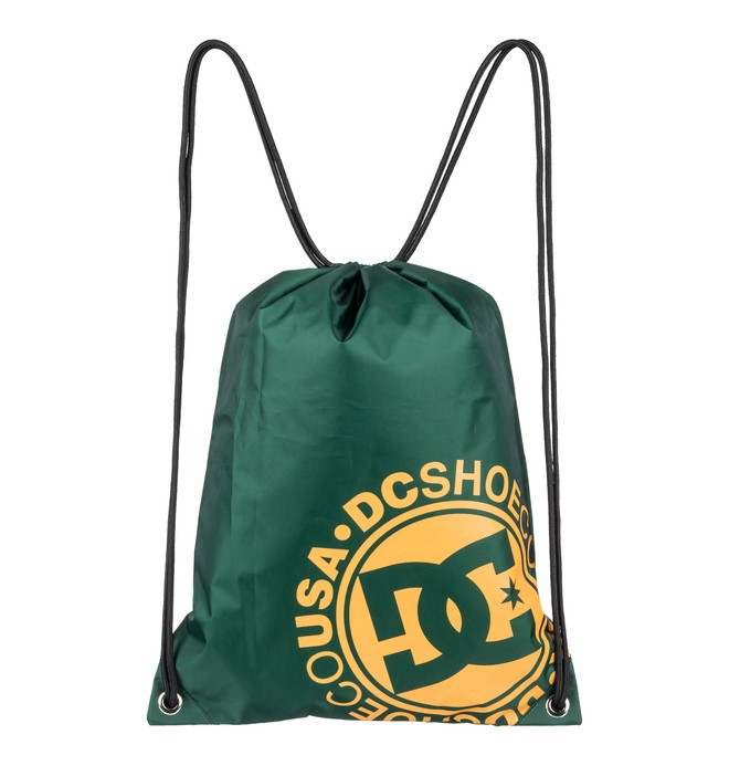 dcshoes, Cinched Drawstring Bag, HUNTER GREEN (grw0) 0 Cinched Drawstring Bag Green EDYBA03043 DC Shoes