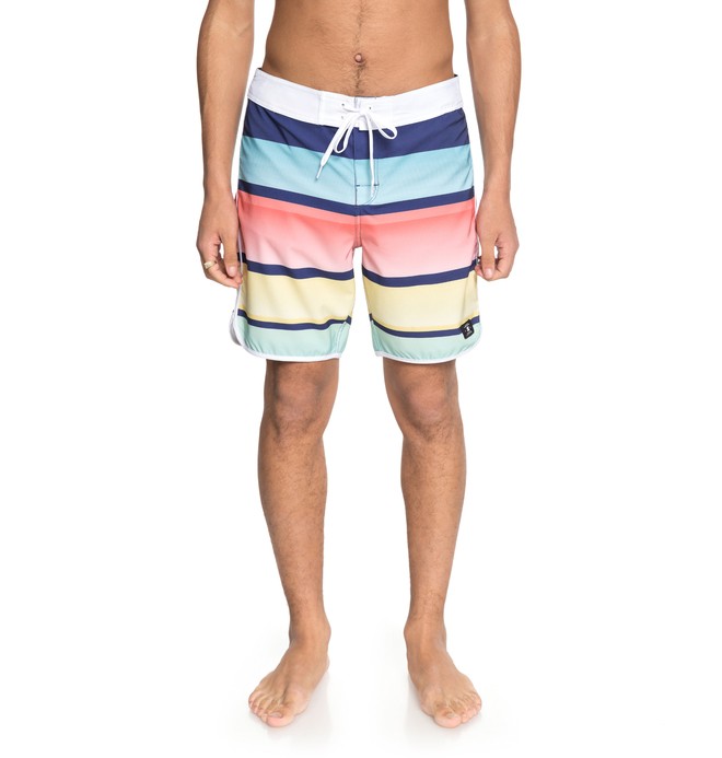 dcshoes, Men's No Lies Scallop 18" Boardshorts, SODALITE BLUE (byb0) 0 Men's No Lies Scallop 18" Boardshorts Blue EDYBS03072 DC Shoes