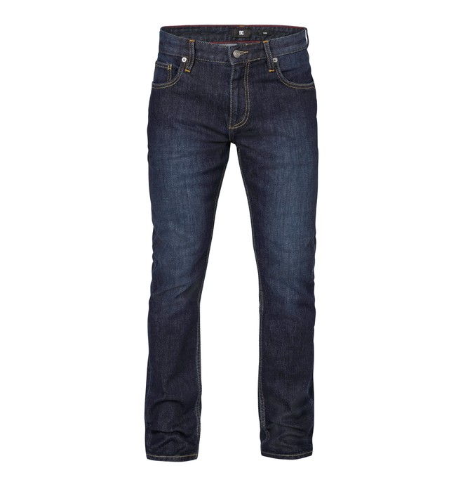 dcshoes, Worker Slim Washed 32" Inseam Jeans, DARK USED INDIGO (bsnw) 0 Worker Slim Washed 32" Inseam Jeans EDYDP03004 DC Shoes