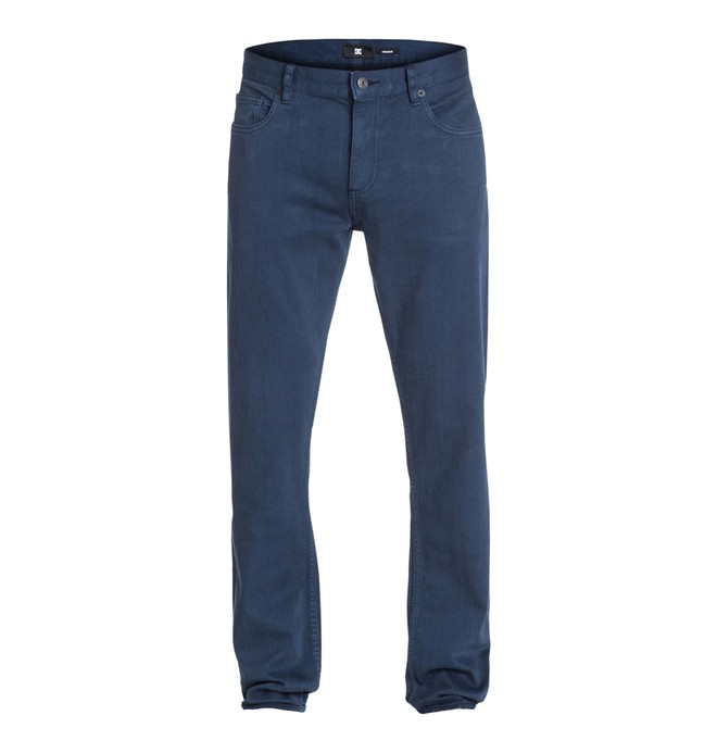 dcshoes, Men's Worker Straight Color 32" Inseam Jeans, BLACK IRIS (btk0) 0 Men's Worker Straight Color 32" Inseam Jeans EDYDP03005 DC Shoes