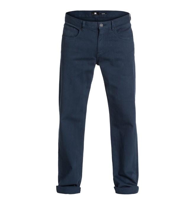 dcshoes, Worker Relaxed Color 34" Inseam Jeans, BLACK IRIS (btk0) 0 Worker Relaxed Color 34" Inseam Jeans EDYDP03029 DC Shoes