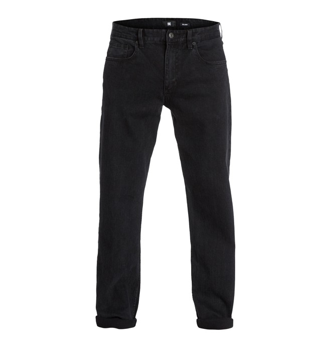 dcshoes, Worker Relaxed Washed 30" Inseam Jeans, DARK USED BLACK (ktew) 0 Worker Relaxed Washed 30" Inseam Jeans EDYDP03032 DC Shoes