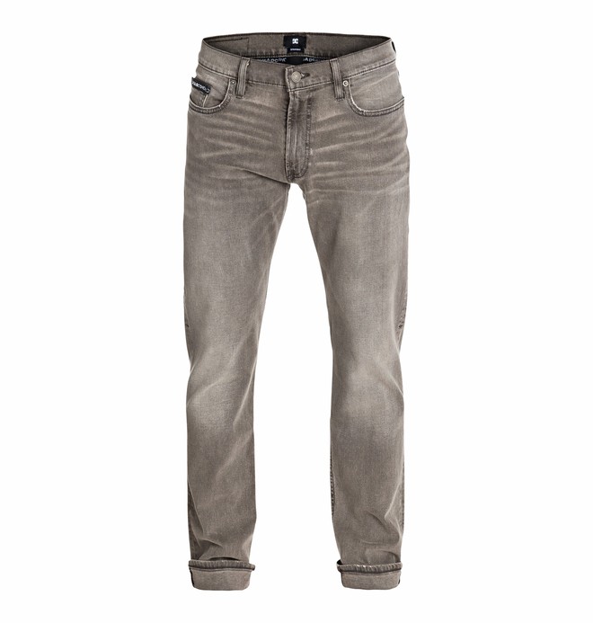 Wkr Straight Grey Stone Wash 34" Inseam Jeans EDYDP03097 0 Wkr Straight Grey Stone Wash 34" Inseam Jeans EDYDP03097 DC Shoes