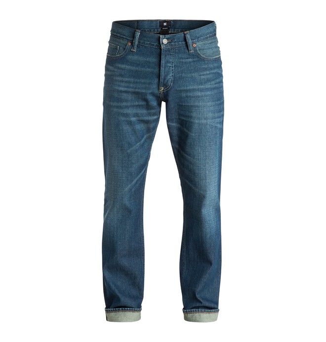 dcshoes, Men's Broken Twill Straight Fit 32" Jeans, MEDIUM WORN (bsbw) 0 Men's Broken Twill Straight Fit 32" Jeans EDYDP03145 DC Shoes