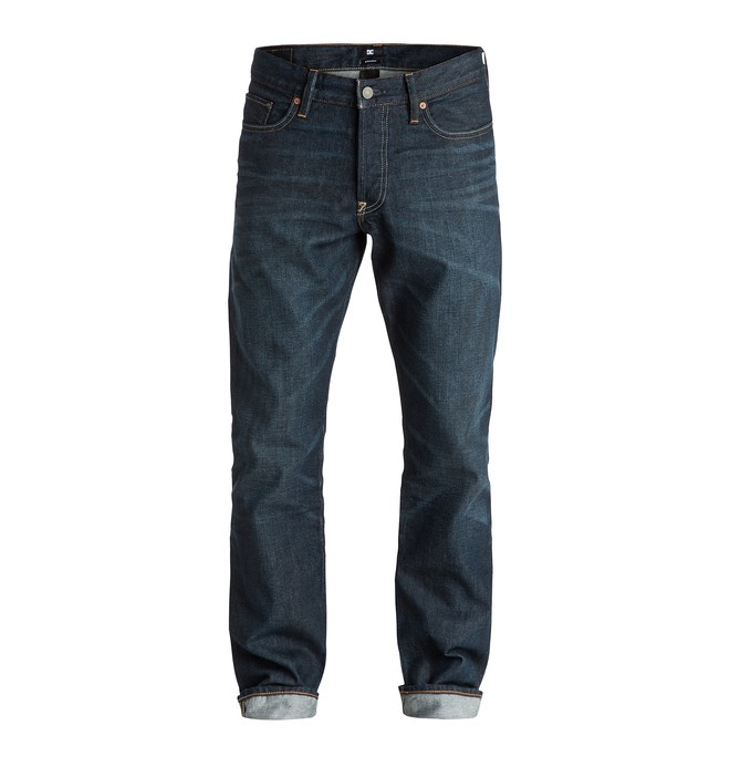 dcshoes, Men's Washed Straight Fit Cast Worn 32" Jeans, CAST WORN (brqw) 0 Men's Washed Straight Fit Cast Worn 32" Jeans EDYDP03152 DC Shoes