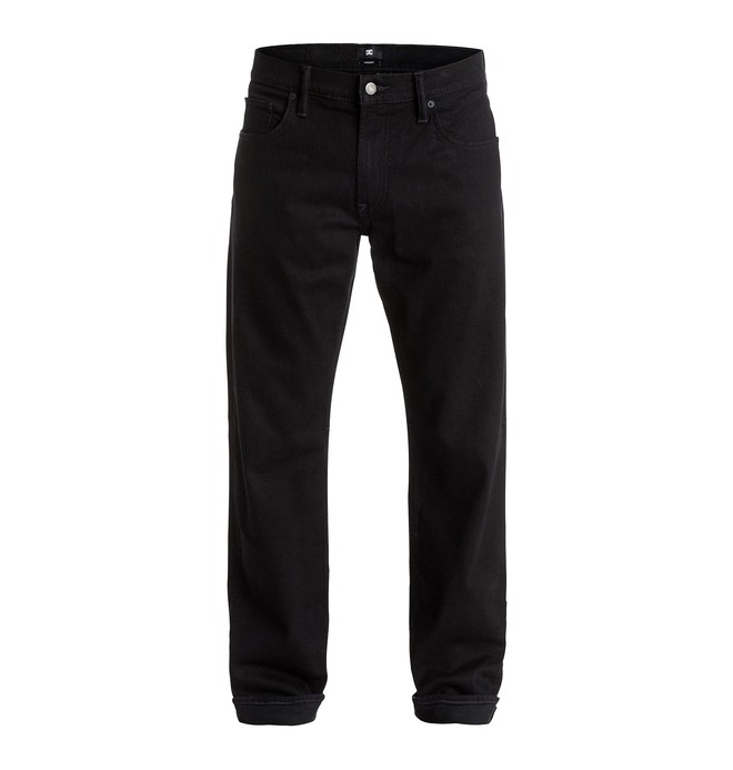 dcshoes, Men's Worker Roomy Fit Black rinse 32" Jeans, BLACK BLACK RISE (kvdw) 0 Men's Worker Roomy Fit Black rinse 32" Jeans EDYDP03186 DC Shoes