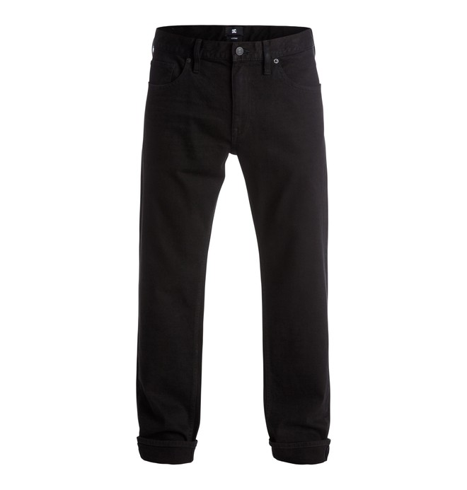 dcshoes, Men's Worker Roomy Fit 32" Jeans, BLACK BLACK RINSE (kvdw) 0 Men's Worker Roomy Fit 32" Jeans EDYDP03220 DC Shoes