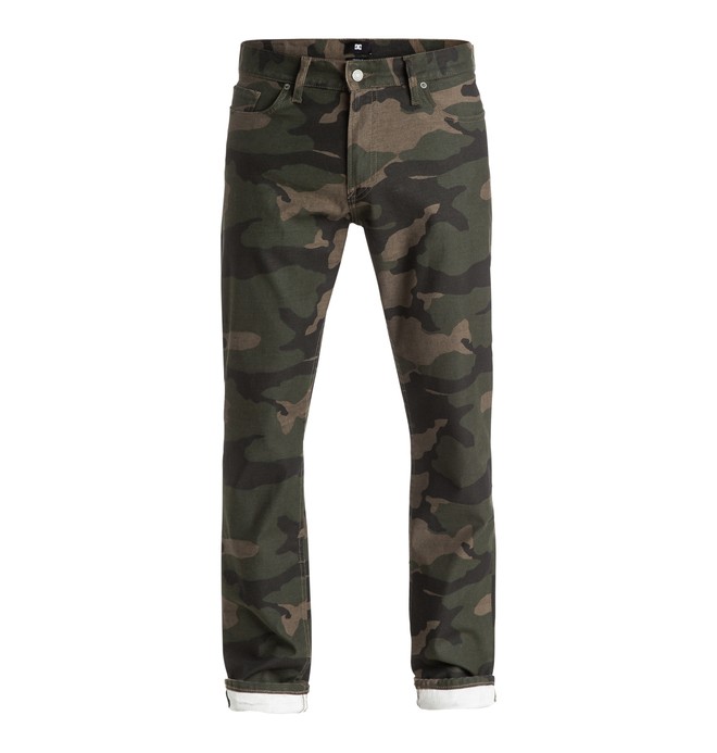 dcshoes, Men's Printed Straight Fit Jeans, BOLD CAMO GREEN (ktf2) 0 Men's Printed Straight Fit Jeans EDYDP03270 DC Shoes