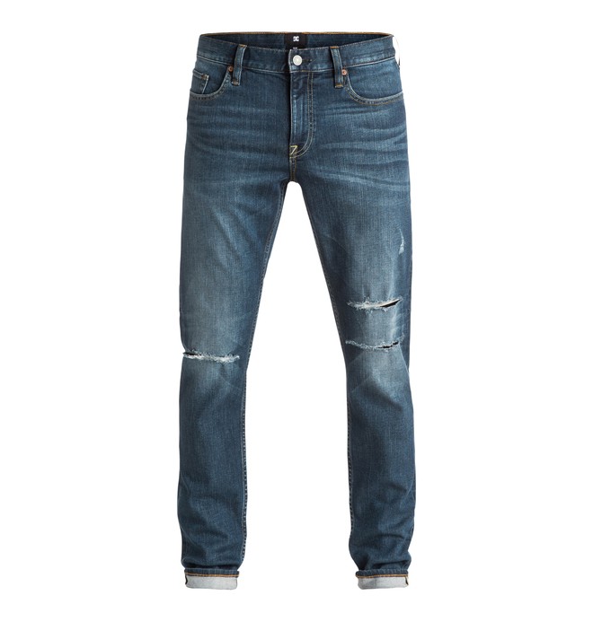dcshoes, Men's Medium Stone Destroyed Slim Fit Jeans, MEDIUM STONE (bntw) 0 Men's Medium Stone Destroyed Slim Fit Jeans EDYDP03271 DC Shoes