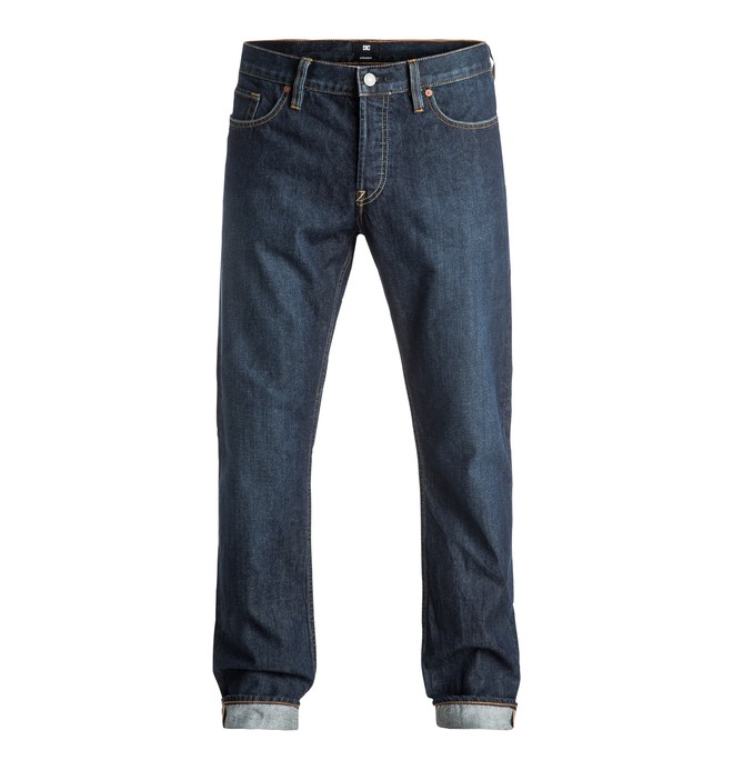 dcshoes, Hombres Pantalón de Mezclilla Lavado de Piedra Ajuste Recto Worker Straight, STONE WASH (bhlw) 0 Hombres Pantalón de Mezclilla Lavado de Piedra Ajuste Recto Worker Straight EDYDP03297 DC Shoes