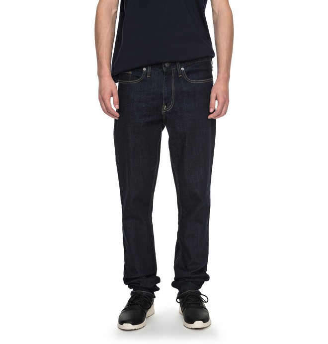 dcshoes, Men's Worker Indigo Rinse Slim Slim Fit Jeans, INDIGO RINSE (btkw) 0 Men's Worker Indigo Rinse Slim Slim Fit Jeans Blue EDYDP03320 DC Shoes