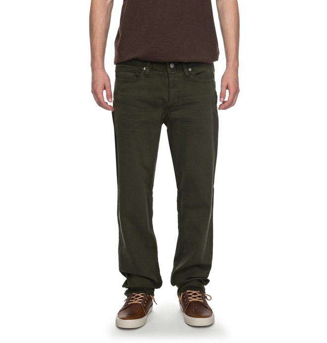 dcshoes, Sumner Straight - Straight Fit Jeans, DARK OLIVE (csn0) 0 Sumner Straight - Straight Fit Jeans EDYDP03330 DC Shoes