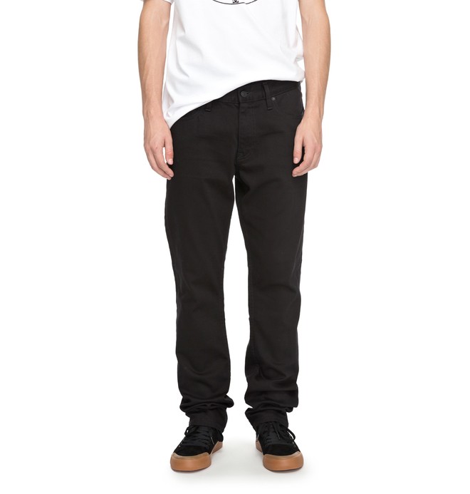 dcshoes, Men's Worker Black Rinse Straight Relaxed Fit Jeans, BLACK RINSE (kvjw) 0 Men's Worker Black Rinse Straight Relaxed Fit Jeans Black EDYDP03337 DC Shoes
