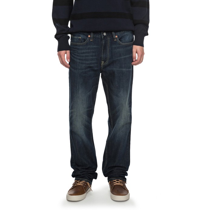 dcshoes, Worker Drak Stone Straight - Jean coupe droite, DARK STONE (btlw) 0 Worker Drak Stone Straight - Jean coupe droite Bleu EDYDP03340 DC Shoes