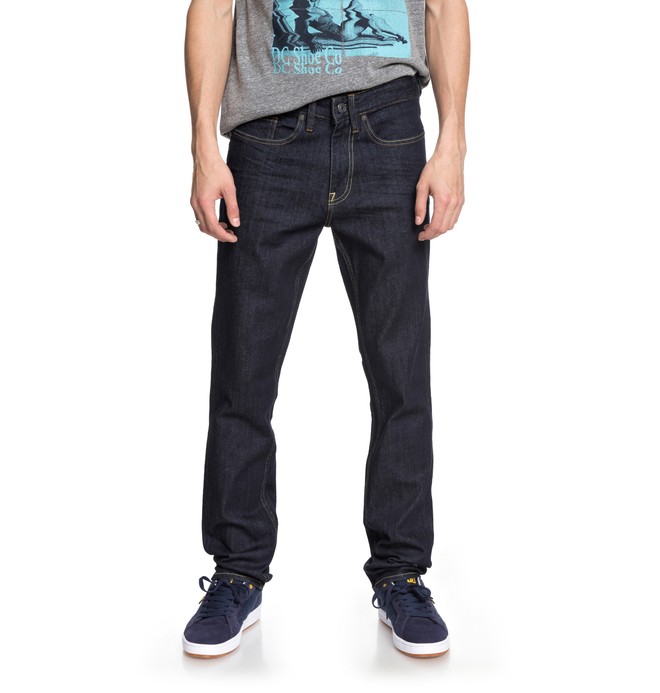 dcshoes, Worker Indigo Rinse - Jean slim, INDIGO RINSE (btkw) 0 Worker Indigo Rinse - Jean slim Bleu EDYDP03369 DC Shoes