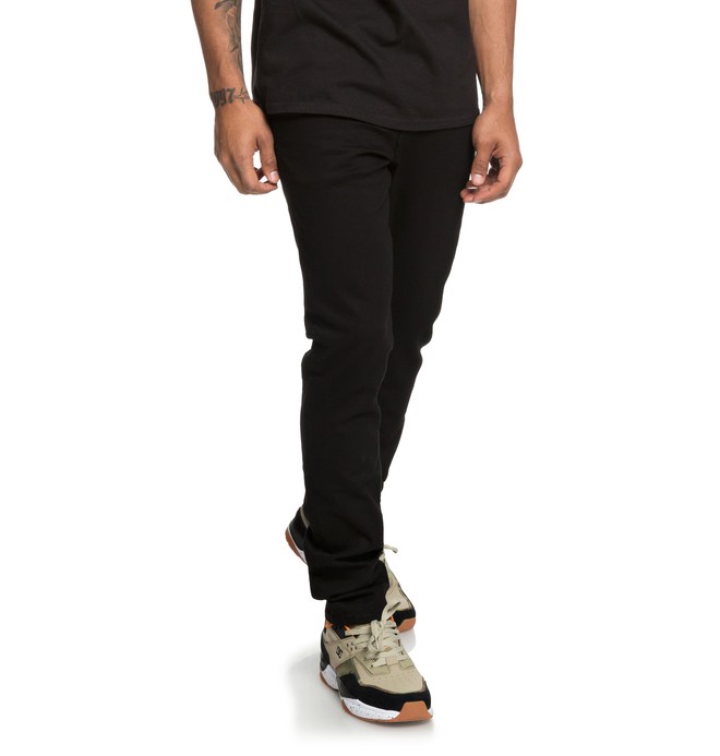 dcshoes, Worker Black Slim Fit Jeans, BLACK RINSE (kvjw) 0 Worker Black Slim Fit Jeans EDYDP03383 DC Shoes